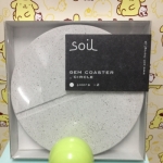 SOIL 珪藻土杯墊(圓形)-日本製